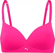 Biustonosze - PUMA Damski biustonosz z miękką wyściółką, różowy neonowy, 75C - miniaturka - grafika 1