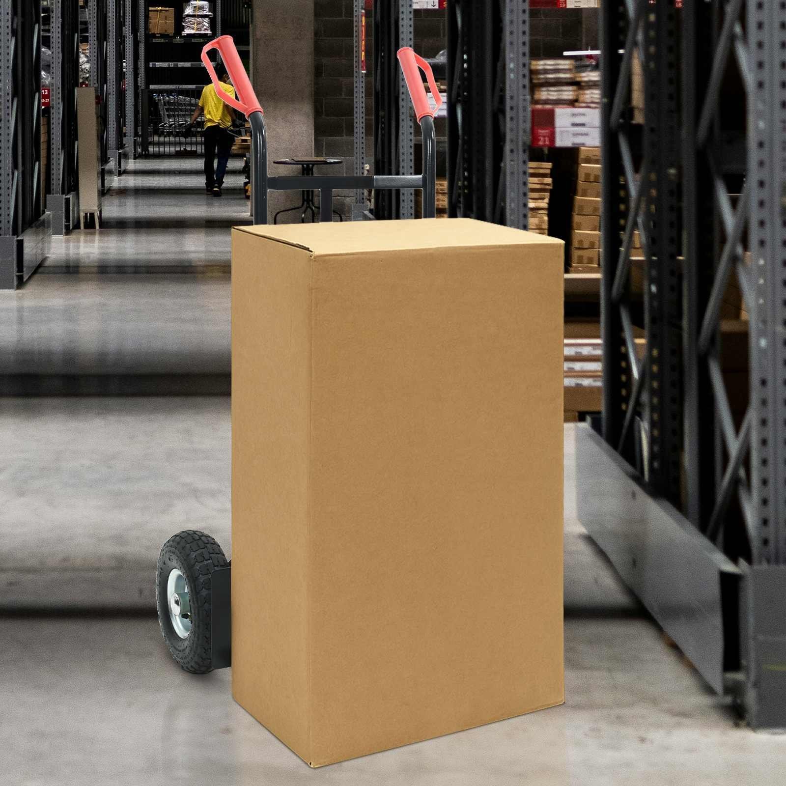 vidaXL Wózek ręczny Czarny i czerwony 57 x 46 x 113 cm Stal