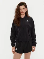 Kurtki damskie - adidas Kurtka bomber Essentials 3-Stripes JD5317 Czarny Loose Fit - miniaturka - grafika 1