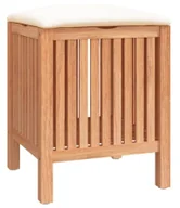 Kosze na bieliznę - Drewniany Kosz Na Pranie Z Siedziskiem 40X12X4 Cm N4-A38 - miniaturka - grafika 1