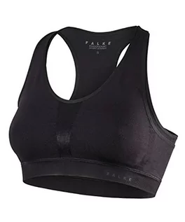 Biustonosze - Falke Damski biustonosz sportowy Cross Back Medium Support 2 W Sb czarny czarny (Black 3000) XS 38652 - grafika 1