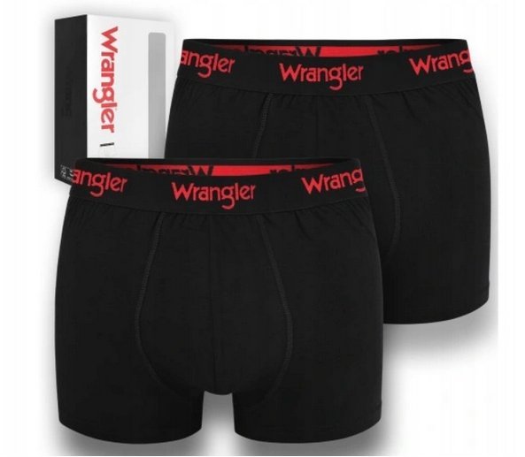 Bokserki męskie WRANGLER 2-pack rozmiar L czarne