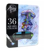 Farby i media malarskie - FARBY AKWARELOWE SUCHE AKWARELE 36 KOL + DODATKI - miniaturka - grafika 1