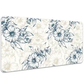 Podkładki na biurko - Ochronna mata na biurko Kwiatowa sztuka 100x50 cm, Dywanomat - miniaturka - grafika 1