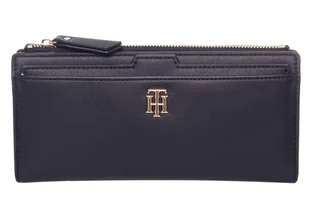 Duży Damski Portfel Tommy Hilfiger Seasona czarny - AW0AW08917 0GJ - Portfele - miniaturka - grafika 1