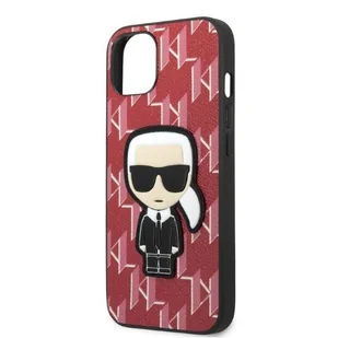 Karl Lagerfeld KLHCP13SPMNIKPI iPhone 13 mini 5,4" hardcase czerwony/red Monogram Ikonik Patch - Etui i futerały do telefonów - miniaturka - grafika 6