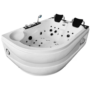 Wanna spa z hydromasażem asymetryczna 180x122 cm MUS-1062 PRAWA - Wanny z hydromasażem - miniaturka - grafika 1