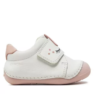 Buty dla dziewczynek - Półbuty Geox B Tutim Girl B3540B 00085 C1Z8W White/Lt Rose - grafika 1