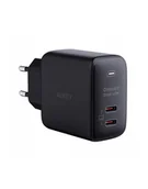 Ładowarki do telefonów - Aukey Ładowarka Sieciowa Pa B4T 2Xusb C 45W Czarna - miniaturka - grafika 1