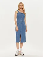 Sukienki - Vero Moda Sukienka jeansowa Saila 10310393 Niebieski Regular Fit - miniaturka - grafika 1