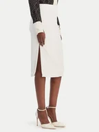 Spódnice - Elisabetta Franchi Spódnica ołówkowa GO-164-61E2-V250 Biały Regular Fit - miniaturka - grafika 1