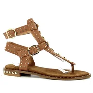 Sandały damskie - Rude sandały damskie CARINII - Carinii - miniaturka - grafika 1