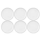 Talerze - SELTMANN LIDO BLACK LINE Zestaw 6 talerzy obiadowych 17 cm - miniaturka - grafika 1