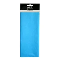 Szkolne artykuły papiernicze - Glick Cztery arkusze turkusowej bibułki, każdy arkusz 750 mm x 500 mm, turkusowy, bibuła do pakowania prezentów, urodzinowy turkusowy bibułka - miniaturka - grafika 1