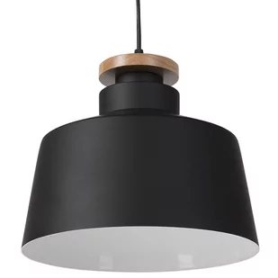 Beliani Lampa wisząca Lampa wisząca metalowa czarna DANUBE 76232 - Lampy sufitowe - miniaturka - grafika 1