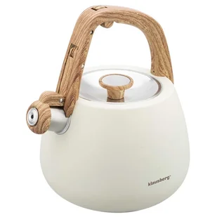 CZAJNIK STALOWY Z GWIZDKIEM 2,5L KLAUSBERG KB-7775 - Czajniki na gaz - miniaturka - grafika 1