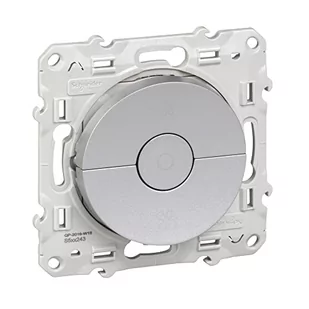 Schneider Łącznik wentylatora podtynkowy 3 przyciskowy Odace S530243 aluminium - Wyłączniki światła i elektryczne - miniaturka - grafika 1