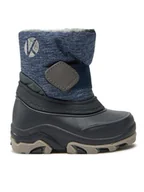 Buty dla dziewczynek - Kimberfeel Śniegowce Neno Granatowy - miniaturka - grafika 1