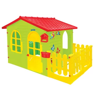 Mochtoys, domek ogrodowy z płotkiem, 12243 - Place zabaw - miniaturka - grafika 1