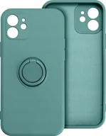 Etui i futerały do telefonów - OEM Futerał SILICONE RING do IPHONE 16 zielony - miniaturka - grafika 1