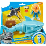 Figurki dla dzieci - Mattel Figurka nurek + rekin Imaginext - miniaturka - grafika 1