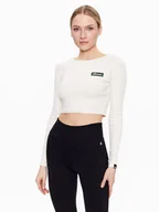 Bluzki damskie - Ellesse Bluzka Linny SGR17947 Beżowy Slim Fit - miniaturka - grafika 1