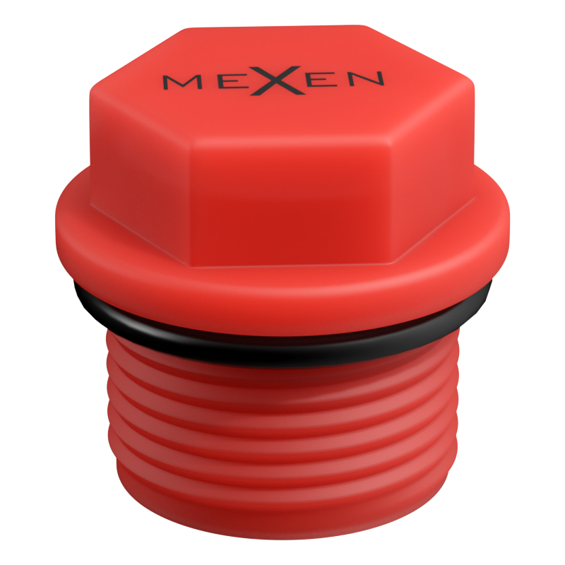 Mexen PPR korek krótki do prób 1/2 GZ czerwony - W97343-12-01