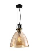 Lampy sufitowe - Lampex Lampa wisząca Lucio, czarno-żółta, 60 W, 120x33 cm - miniaturka - grafika 1