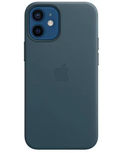 Etui iPhone 12 mini Apple Leather Case z MagSafe - czarne - Etui i futerały do telefonów - miniaturka - grafika 1