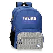 Plecaki szkolne i tornistry - Pepe Jeans Darren plecak szkolny, niebieski, 31 x 44 x 15 cm, poliester, 20,46 l, niebieski, niebieski, plecak 46 - miniaturka - grafika 1