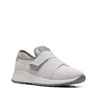 Półbuty damskie - Clarks Dash Lite Strap [Light Grey Combi Suede] - Rozmiar 36 - miniaturka - grafika 1
