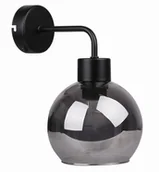 Lampy ścienne - Candellux Lady Lampa Kinkiet Czarny 1X40W E27 Klosz Dymiony 21-76700 - miniaturka - grafika 1