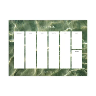 Tygodniowy planer biurkowy PaperDesk A4, 120 g/m2 - Clarity - Planery - miniaturka - grafika 1