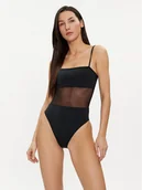 Stroje kąpielowe - Calvin Klein Swimwear Strój kąpielowy KW0KW02327 Czarny - miniaturka - grafika 1