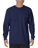 Koszulki męskie - Dickies Męska koszulka z długim rękawem z kieszonką L/S, Głęboki błękit, M - miniaturka - grafika 1