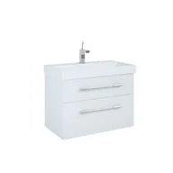 Szafki łazienkowe - AQ.401-164344 / AQUAFORM / MADRID / SZAFKA PODUMYWALKOWA WISZĄCA 2S 80X41,8X54 WHITE HG PDW / - miniaturka - grafika 1
