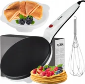 Urządzenia do czekolady i słodyczy - Naleśnikarka Elektryczna Automatyczna Biała Non Stick 20CM 700W - miniaturka - grafika 1