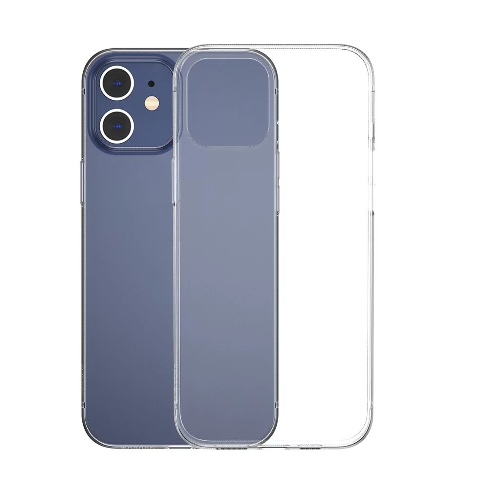Baseus Simple Case Elastyczne żelowe etui iPhone 12 mini Przezroczysty ARAPIPH54N-02
