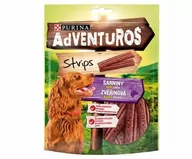 Przysmaki dla psów - Nestle Karma uzupełniająca dla psów PURINA Adventuros Strips o smaku sarniny, 90 g - miniaturka - grafika 1