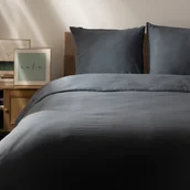 Pościel - HOMLA MAISY Pościel z mikrofibry szara 140x200 + 2*50x60 cm - miniaturka - grafika 1