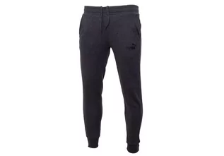 Spodnie męskie - PUMA  SPODNIE MĘSKIE DRESOWE BAWEŁNIANE ESS LOGO PANTS GRAFIT 586714 07 - Rozmiar: S - grafika 1