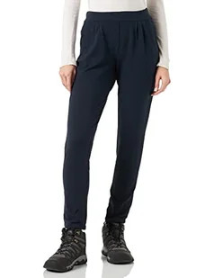 CMP Damskie spodnie Strecth French Terry Long Pant, czarne, niebieskie, 48 - Spodnie damskie - miniaturka - grafika 1