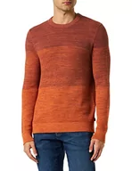 Swetry męskie - Q/S by s.Oliver sweter męski, pomarańczowy, XXL - miniaturka - grafika 1