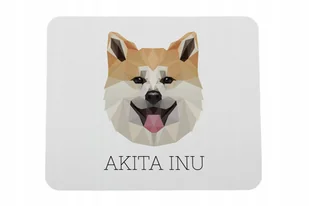 Akita Inu geometryczny Podkładka pod mysz myszkę - Podkładki pod mysz - miniaturka - grafika 1