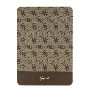 Guess GUFC10PS4SGW iPad 10.2" brązowy/brown 4G Stripe Allover - Etui do tabletów - miniaturka - grafika 1