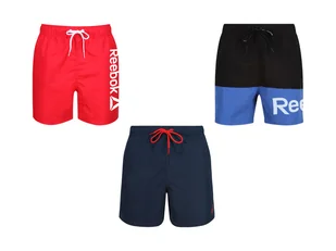 Reebok Szorty kąpielowe męskie z kieszonką - Kąpielówki męskie - miniaturka - grafika 1