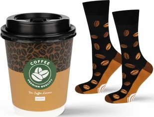 Soxo Skarpetki męskie damskie kawa idealna na prezent 4045 - Skarpety termoaktywne - miniaturka - grafika 1