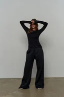 Bluzki damskie - Longsleeve AZALA z zewnętrznymi szwami - miniaturka - grafika 1