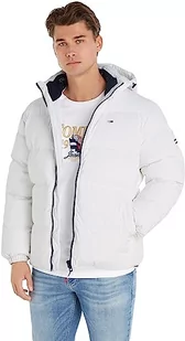 Tommy Jeans Męska kurtka puchowa TJM Essential biała, XS - Kurtki męskie - miniaturka - grafika 1