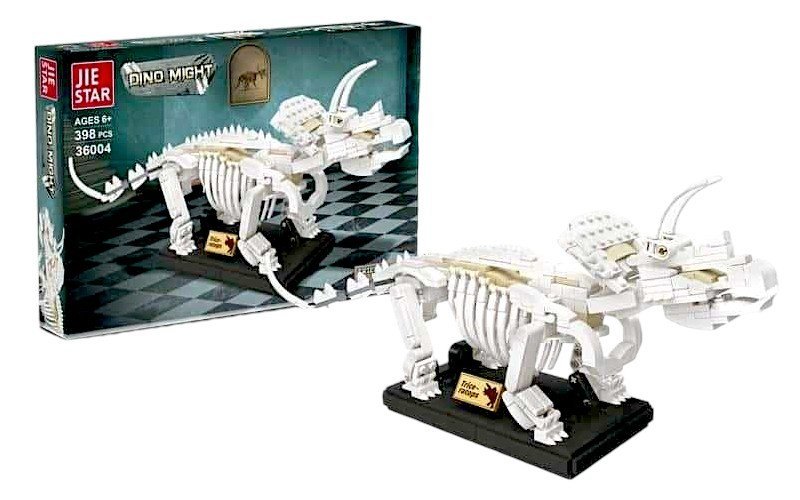 ZESTAW KLOCKÓW SZKIELET DINOZAURA TRICERATOPS 398 ELEMENTÓW